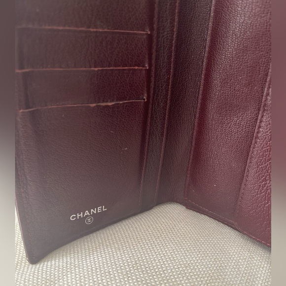 CHANEL⭐️Black Quilted Leather Diamond Stitched Continental Flap Wallet w/ COA⭐️ - Picture 7 of 13